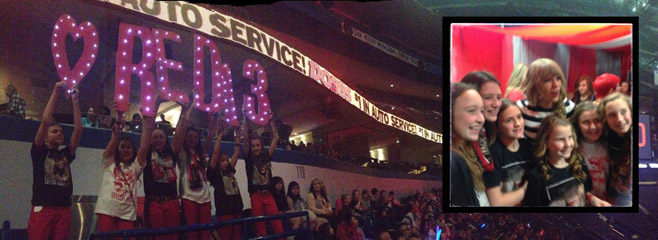 See how we got into Club Red at Marketing Guru Taylor Swifts Concert.