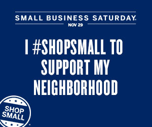 #ShopSmall during Small Business Saturday.
